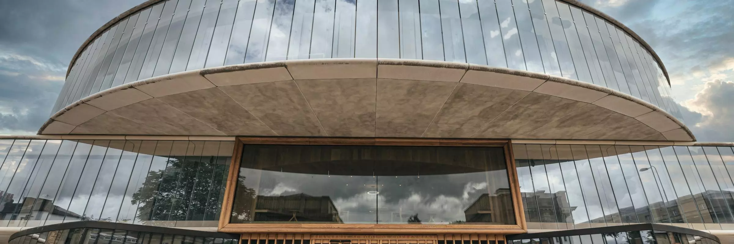 Front entrance of the Blavatnik School of Government